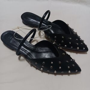 Black studs and spikes flats.